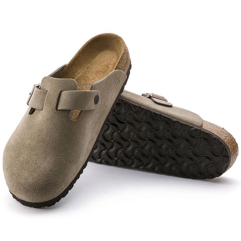 Birkenstock Soft Footbed Ruskind Boston Herre Brune | DK 201ZUT